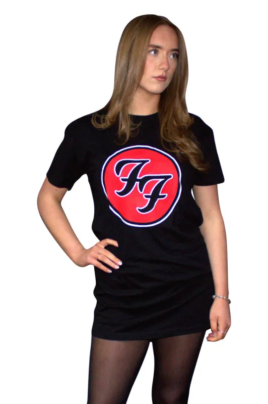 Foo Fighters FF Band Logo T Shirt Dress sold by Paradiso Clothing