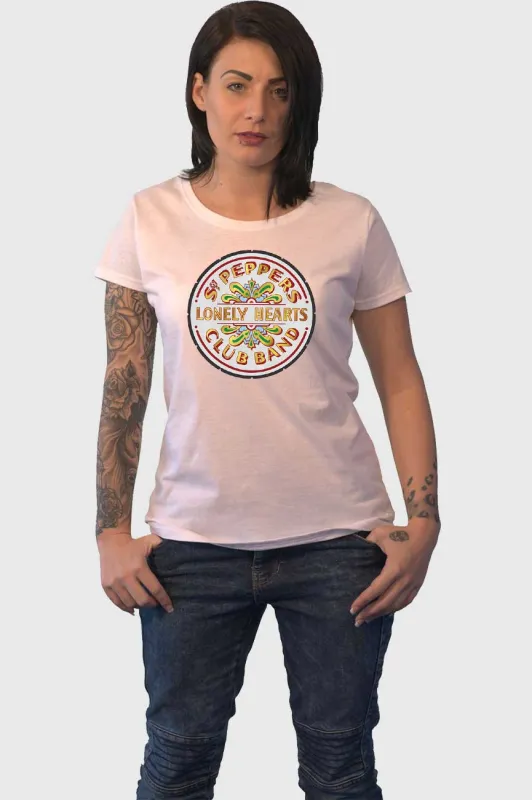 The Beatles Sgt Pepper Drum Super Skinny Fit T Shirt sold by Paradiso Clothing