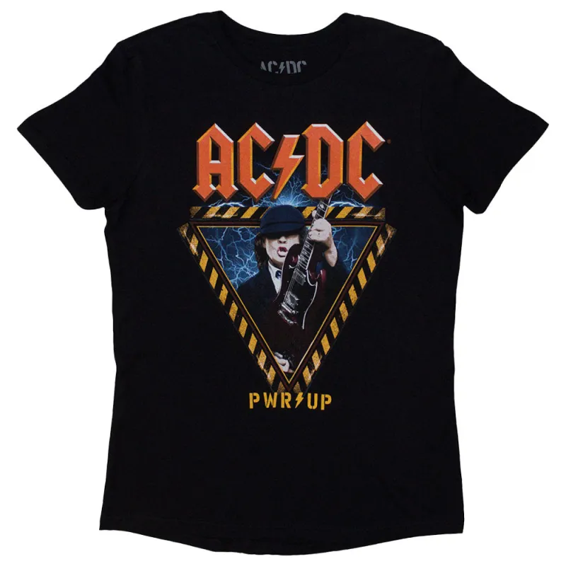 AC/DC Angus Triangle PWR UP EU Tour 24 T Shirt sold by Paradiso Clothing