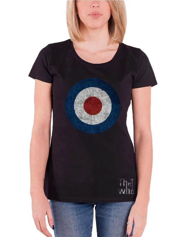 The Who Distressed Target Logo Skinny Fit T Shirt sold by Paradiso Clothing