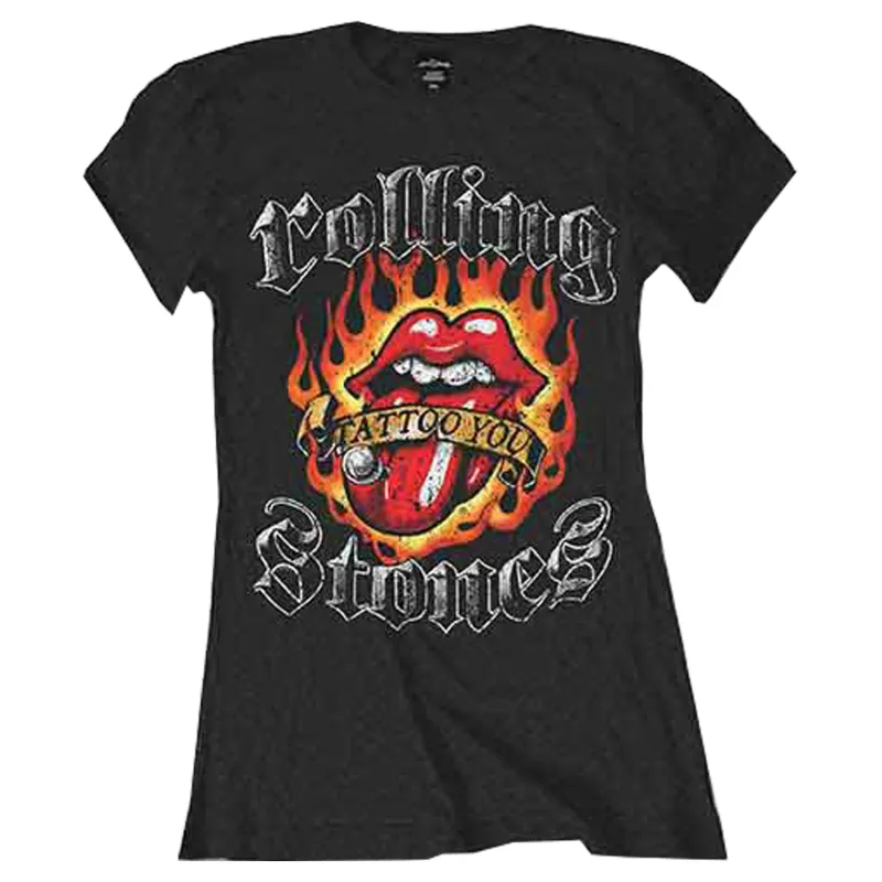The Rolling Stones Tattoo You Tongue Skinny Fit T Shirt sold by Paradiso Clothing