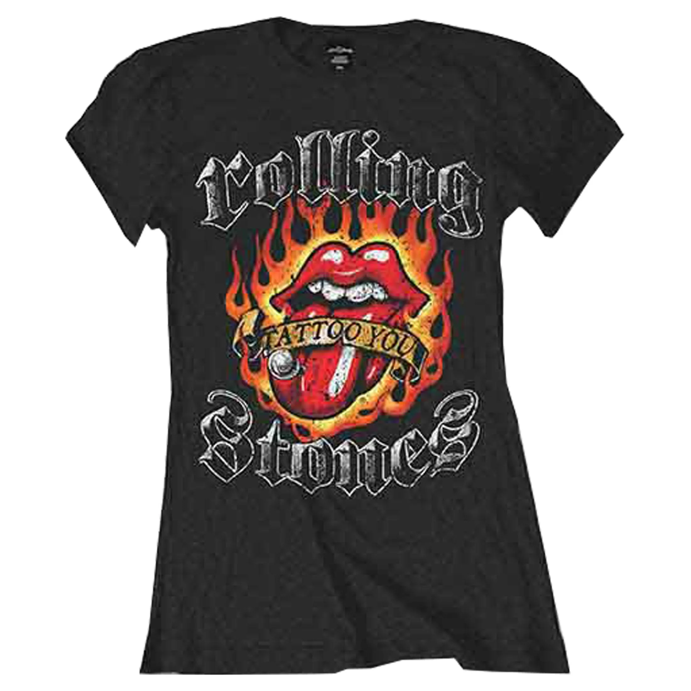 The Rolling Stones Tattoo You Tongue Skinny Fit T Shirt sold by Paradiso Clothing