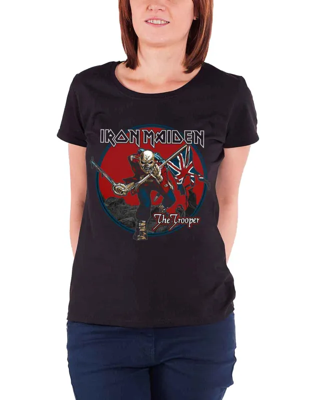 Iron Maiden The Trooper Red Sky Skinny Fit T Shirt sold by Paradiso Clothing