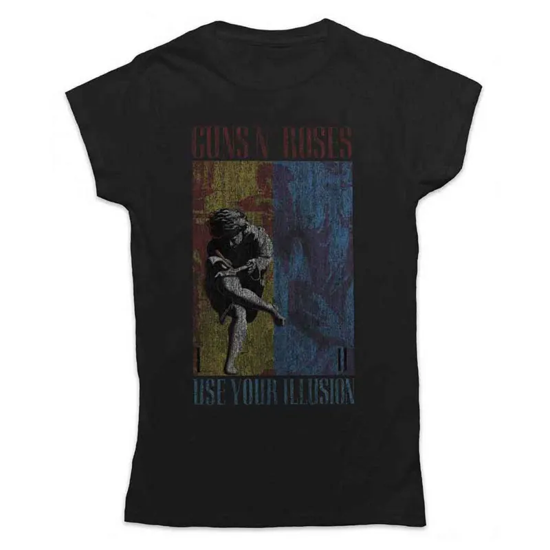 Guns N Roses Use Your Illusion Skinny Fit T Shirt sold by Paradiso Clothing