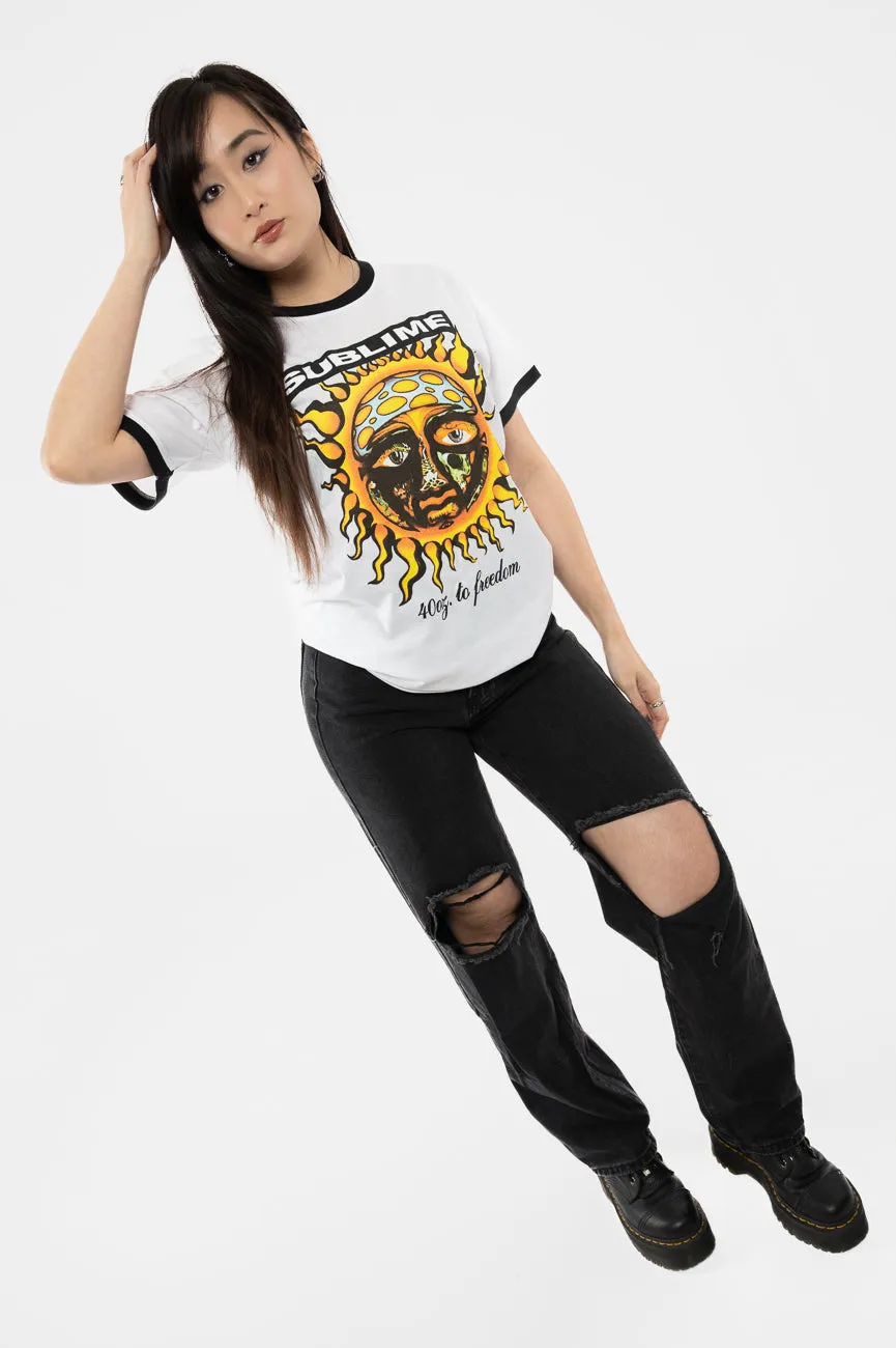 Sublime 40oz To Freedom Ringer T Shirt sold by Paradiso Clothing product image thumbnail 5