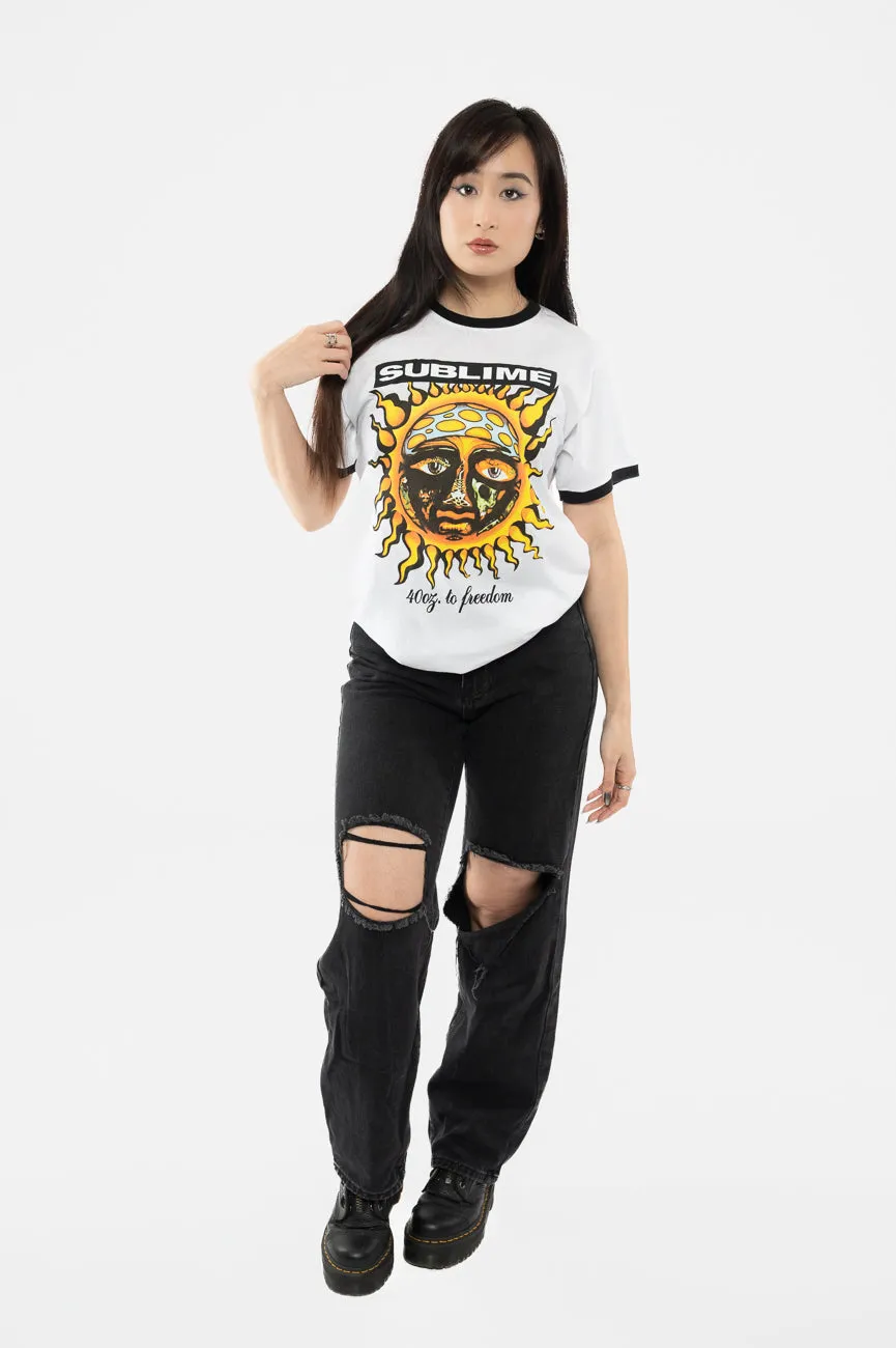 Sublime 40oz To Freedom Ringer T Shirt sold by Paradiso Clothing product image thumbnail 2