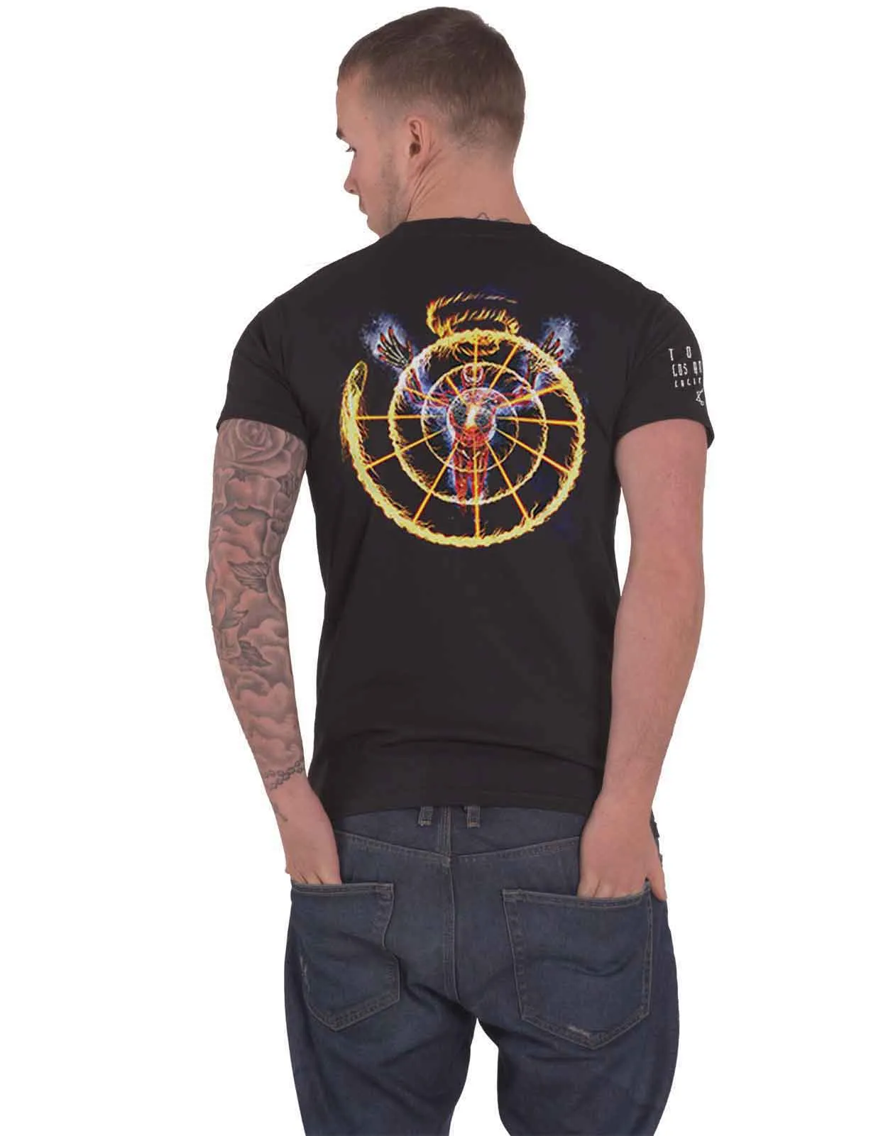Tool Flame Spiral T Shirt sold by Paradiso Clothing product image thumbnail 2