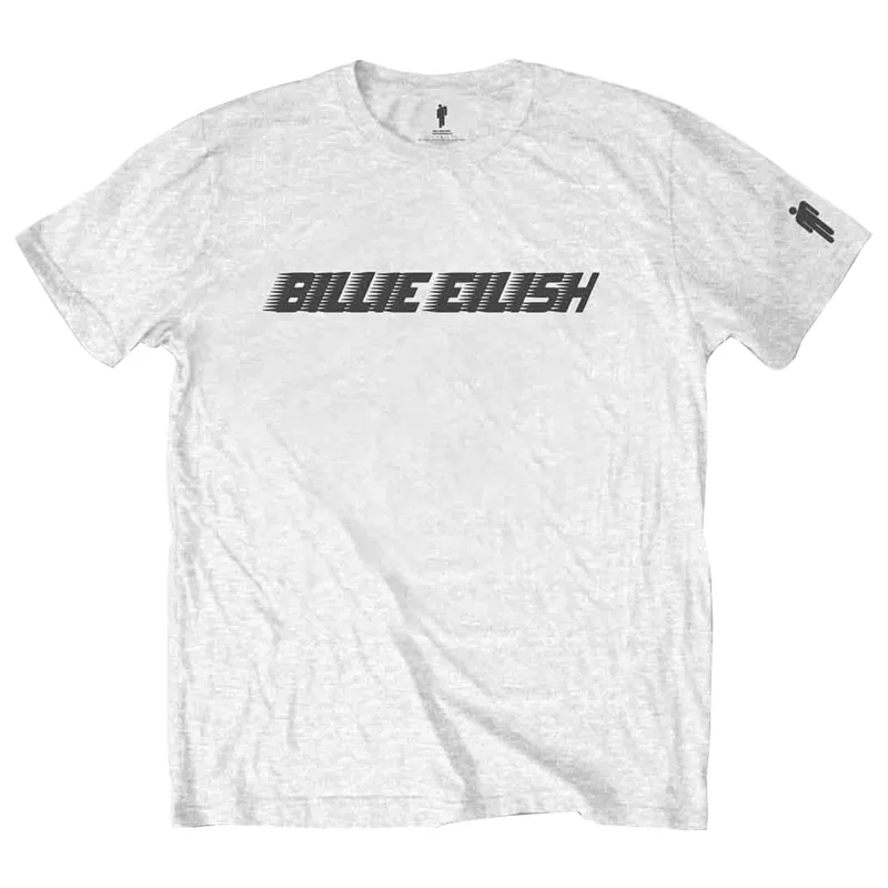 Billie Eilish Black Racer Logo T Shirt sold by Paradiso Clothing