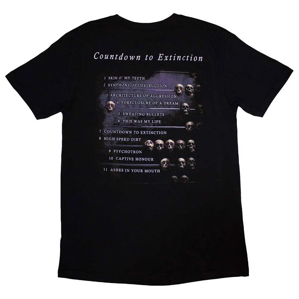 Megadeth Countdown To Extinction Tracks T Shirt sold by Paradiso Clothing product image thumbnail 2