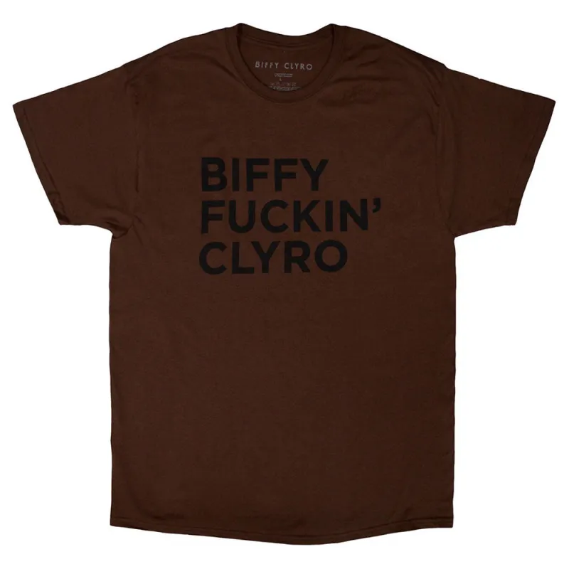 Biffy Clyro Biffy Text Logo T Shirt made by Paradiso Clothing