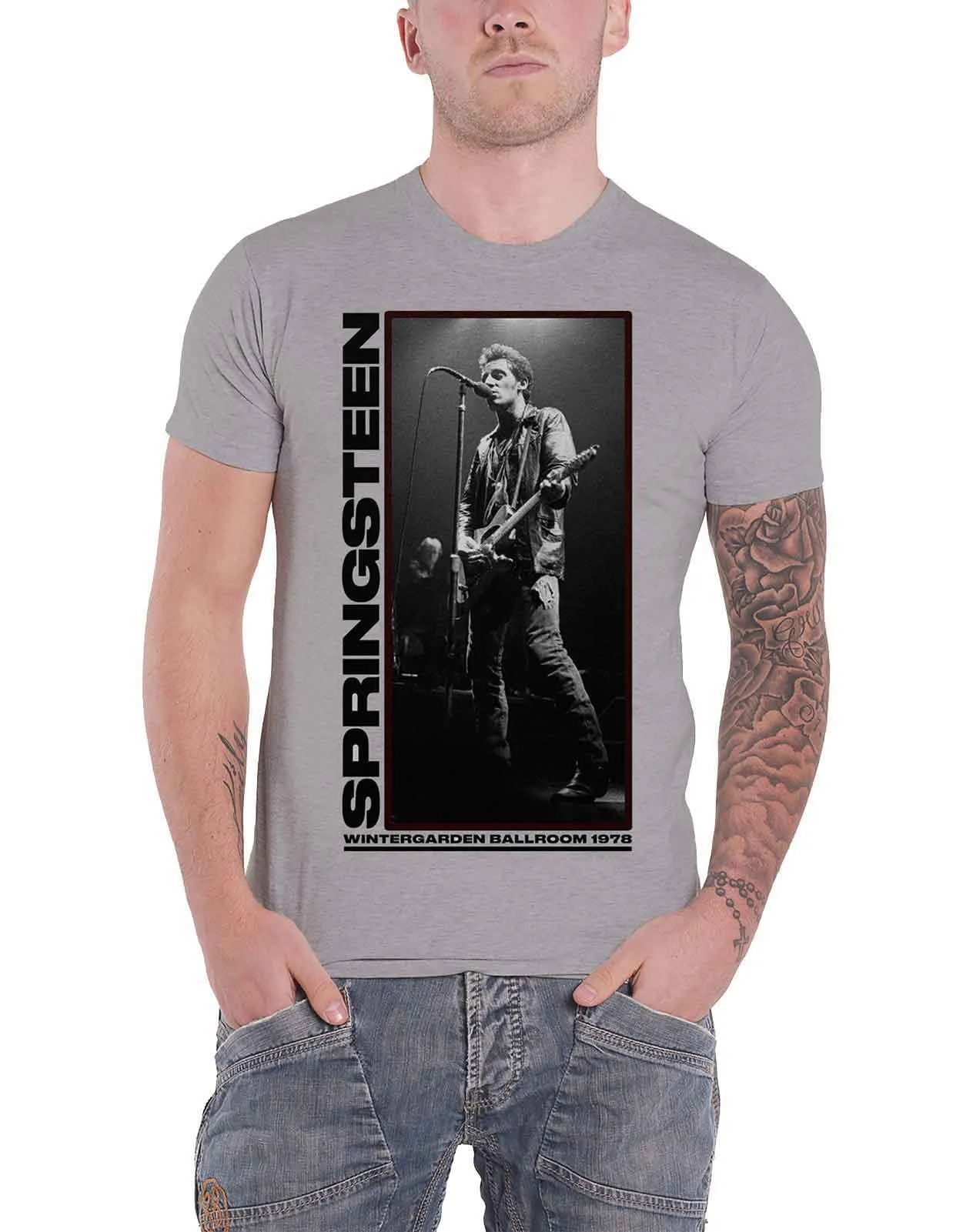 Bruce Springsteen Wintergarden Photo T Shirt sold by Paradiso Clothing