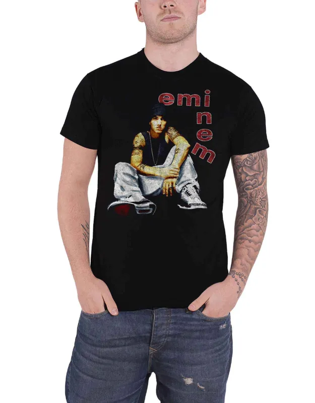 Eminem Letters Portrait T Shirt made by Paradiso Clothing