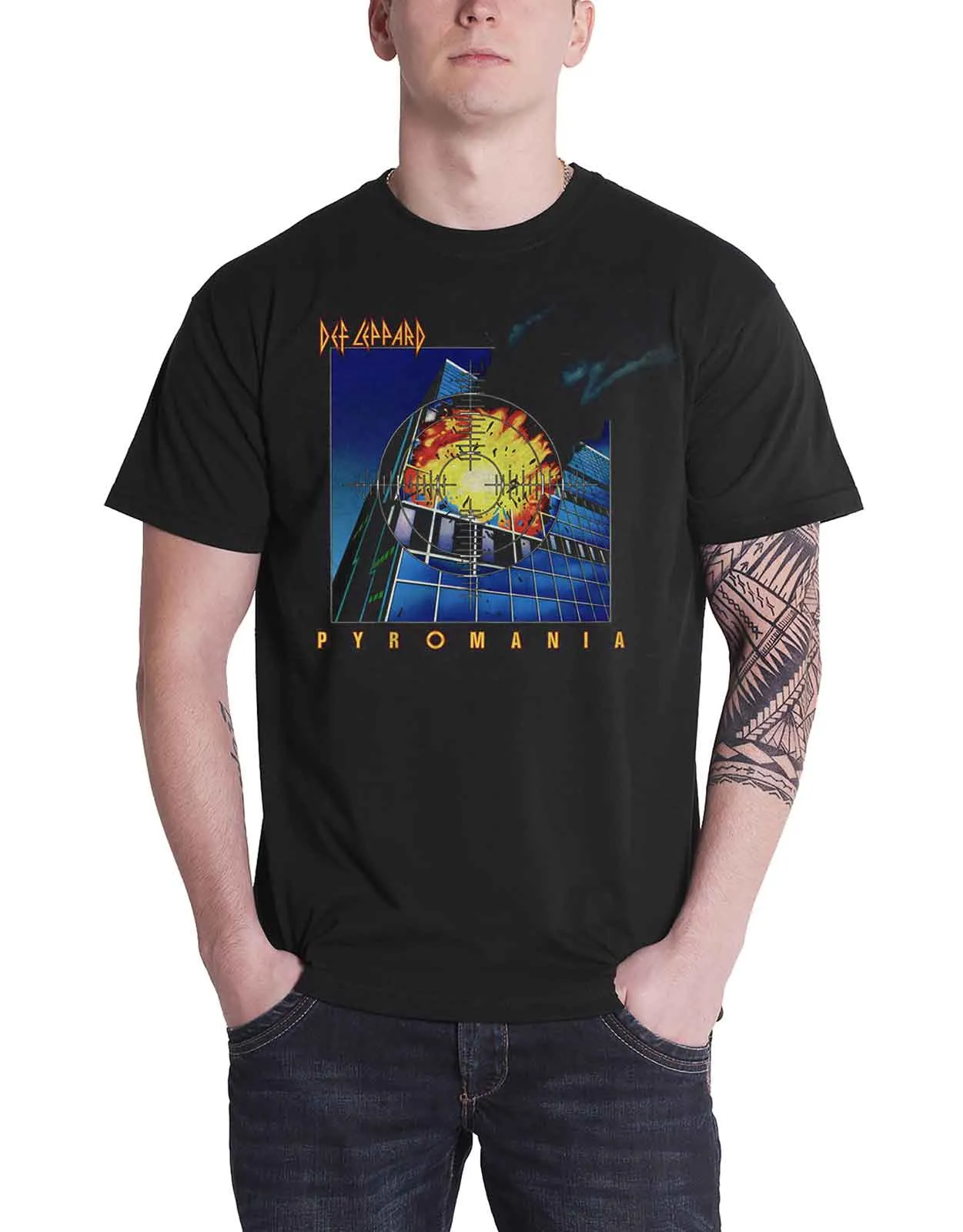 Def Leppard Pyromania T Shirt sold by Paradiso Clothing