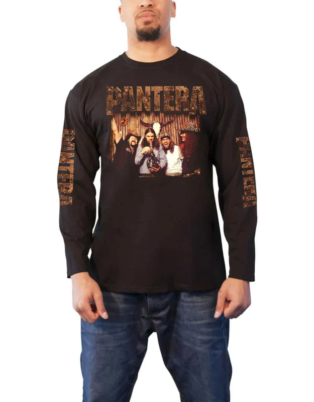 Pantera Bong Group Logo Long Sleeve T Shirt sold by Paradiso Clothing