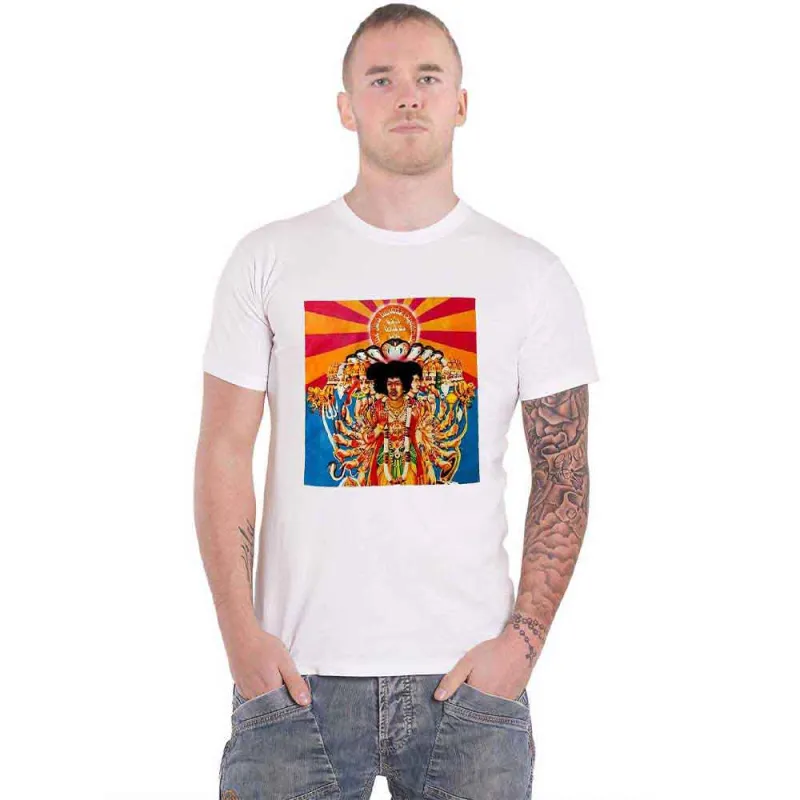 Jimi Hendrix Axis Logo T Shirt made by Paradiso Clothing