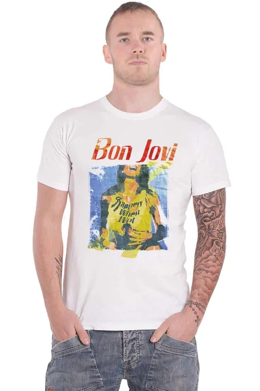 Bon Jovi Slippery When Wet Original T Shirt made by Paradiso Clothing