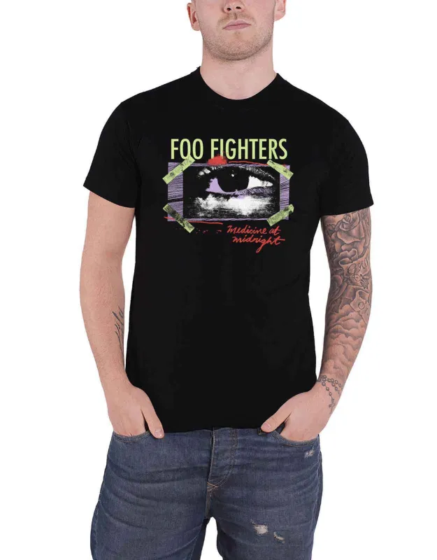 Foo Fighters Medicine At Midnight Taped T Shirt sold by Paradiso Clothing