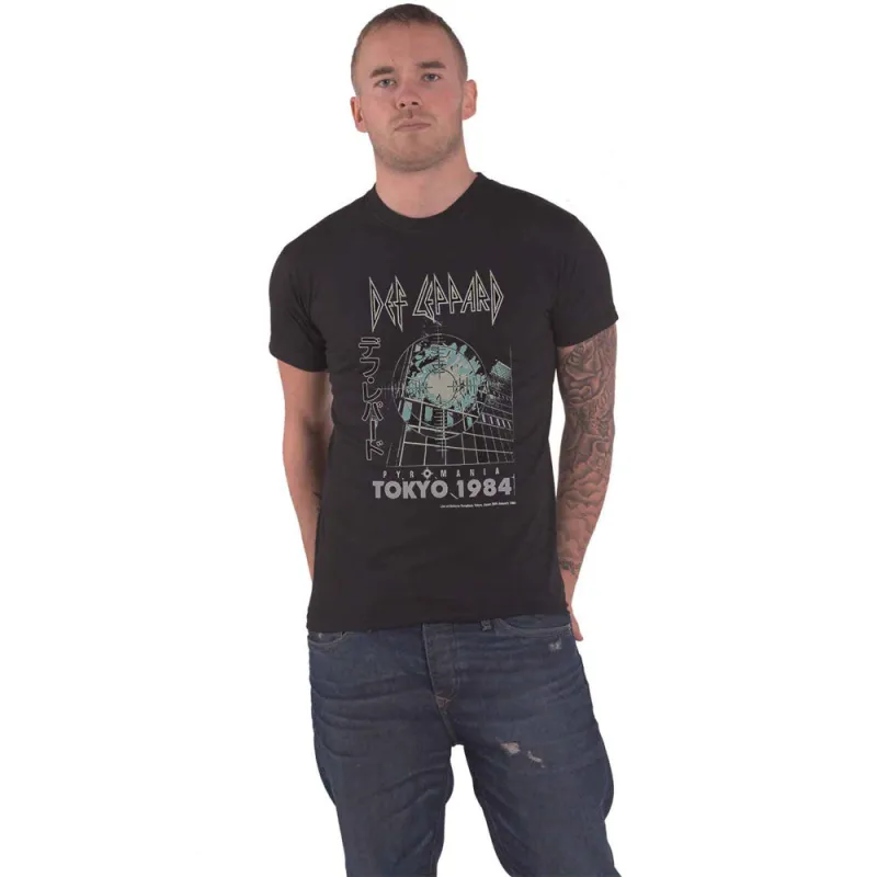 Def Leppard Tokyo Band Logo T Shirt made by Def Leppard