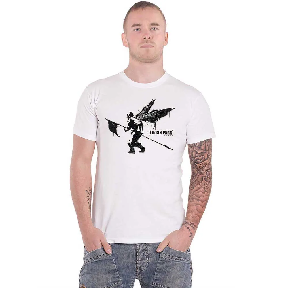 Linkin Park Street Soldier White T Shirt sold by Paradiso Clothing