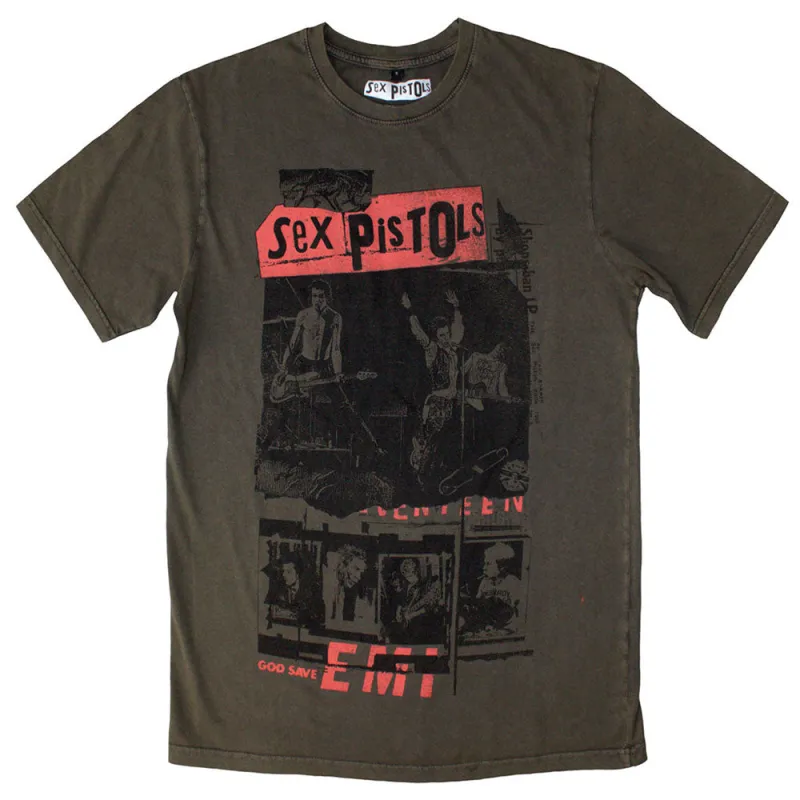 The Sex Pistols Photo Collage Limited Edition 999 Only Premium Wash T Shirt sold by Paradiso Clothing