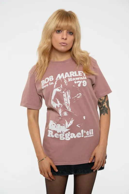 Bob Marley Live In Hawaii Limited Edition 999 Only Premium Wash T Shirt sold by Paradiso Clothing