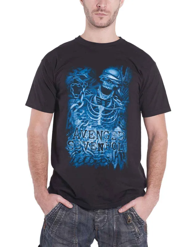 Avenged Sevenfold Chained Skeleton T Shirt sold by Paradiso Clothing