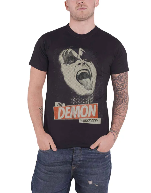 KISS The Demon Rock God T Shirt sold by Paradiso Clothing