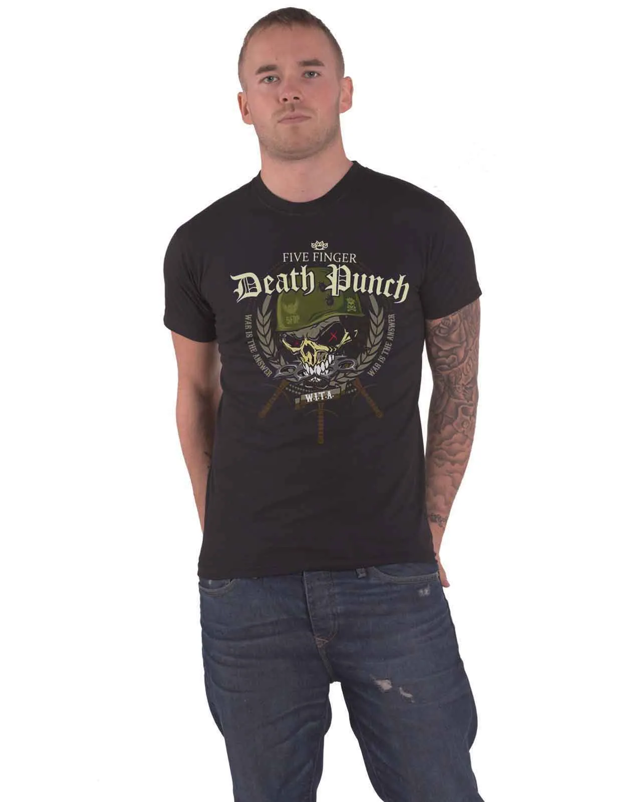 Five Finger Death Punch War Head T Shirt sold by Paradiso Clothing