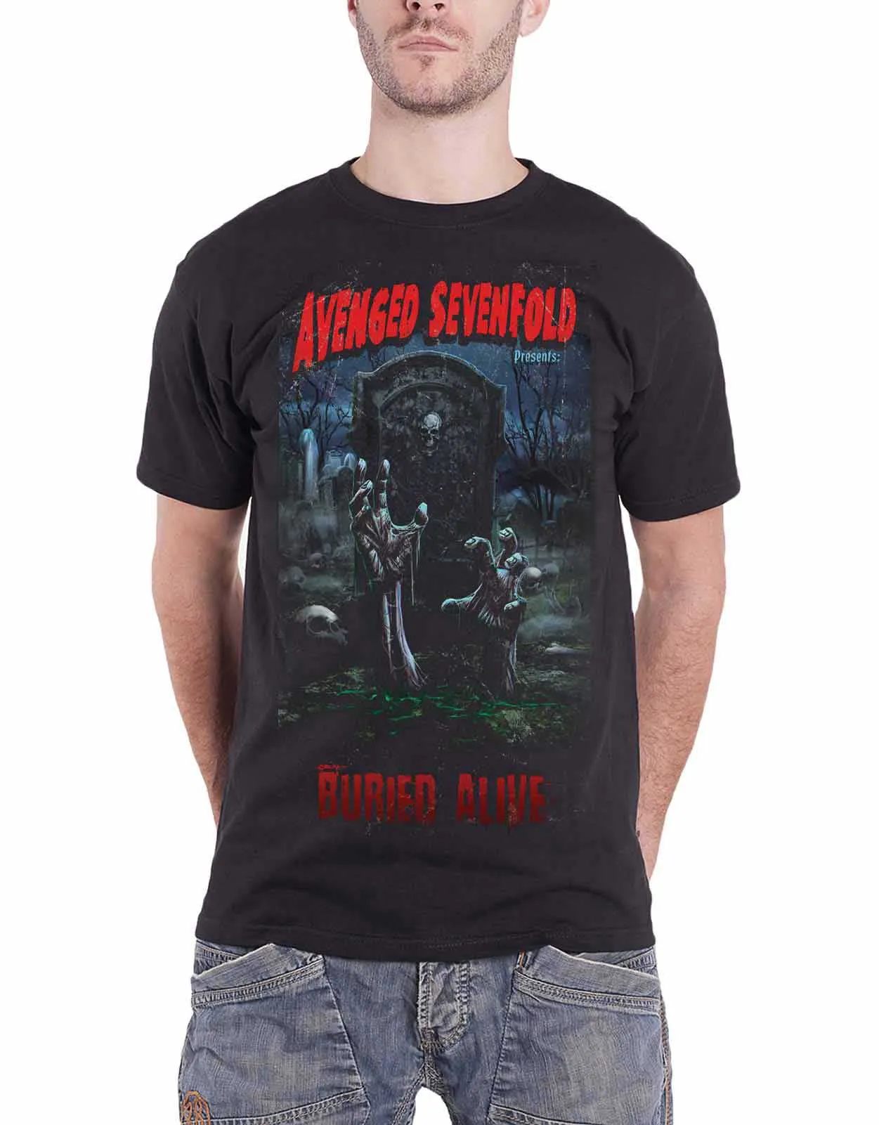 Avenged Sevenfold Buried Alive Tour 2012 T Shirt sold by Paradiso Clothing