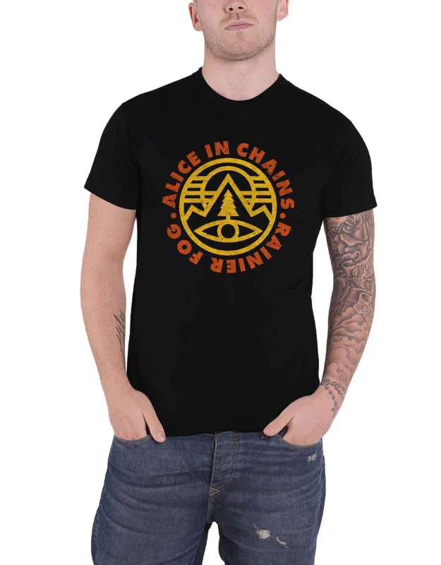Alice in Chains Pine Emblem T Shirt sold by Paradiso Clothing