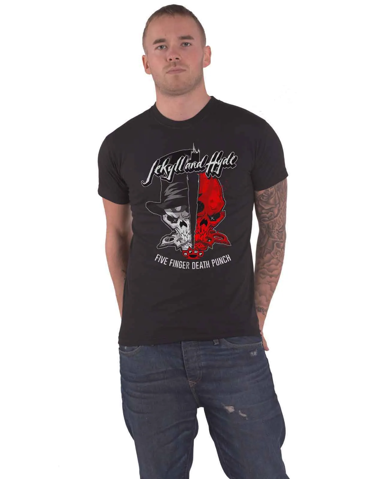 Five Finger Death Punch Jekyll & Hyde T Shirt sold by Paradiso Clothing