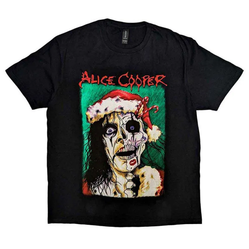 Alice Cooper Xmas Card T Shirt sold by Paradiso Clothing