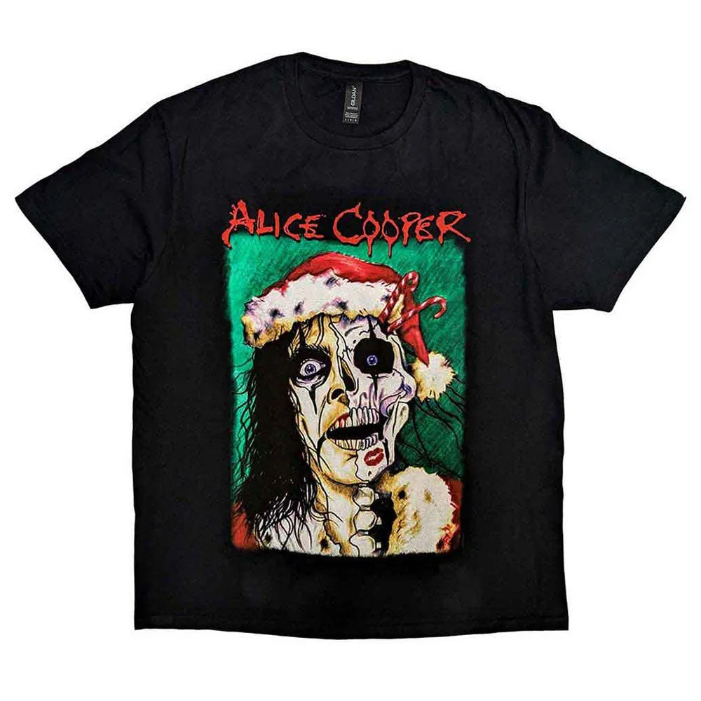 Alice Cooper Xmas Card T Shirt sold by Paradiso Clothing
