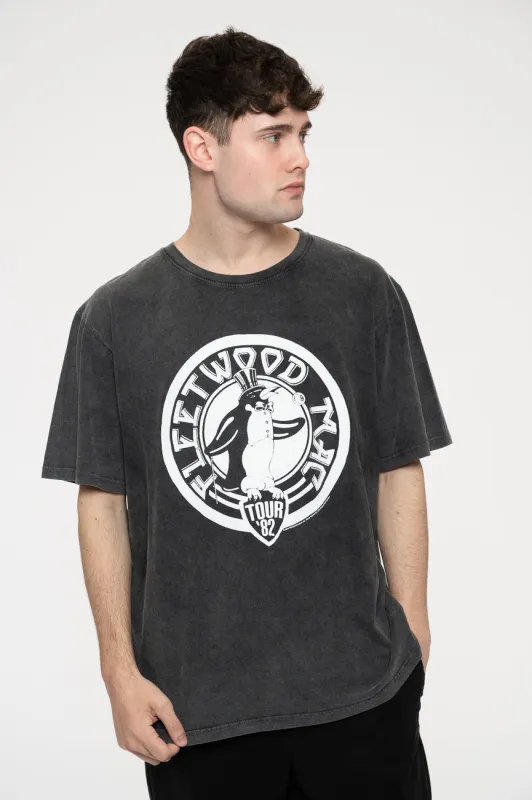 Fleetwood Mac Tour 82 Penguin Limited Edition 999 Only Premium Wash T Shirt sold by Paradiso Clothing