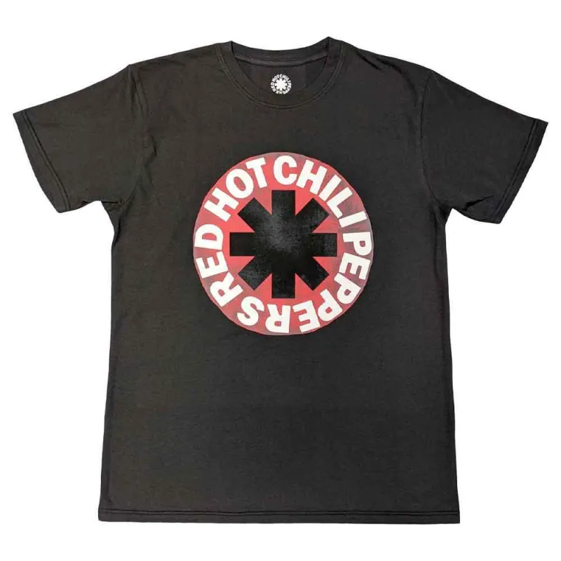 Red Hot Chili Peppers Red Circle Asterisk T Shirt sold by Paradiso Clothing