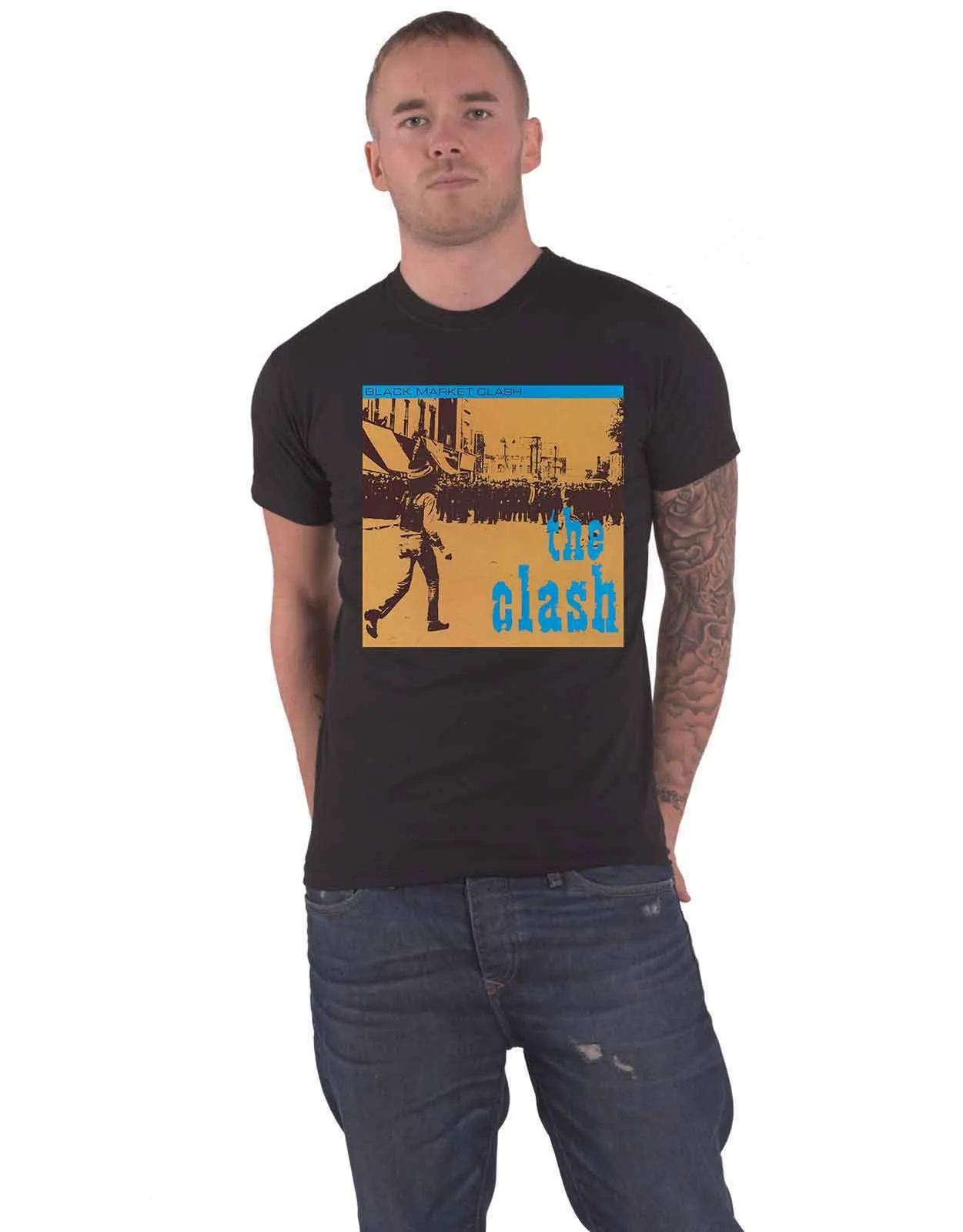 The Clash Black Market T Shirt sold by Paradiso Clothing