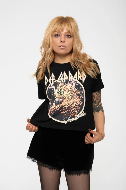 Def Leppard Love Bites Band Logo Crop Top sold by Paradiso Clothing