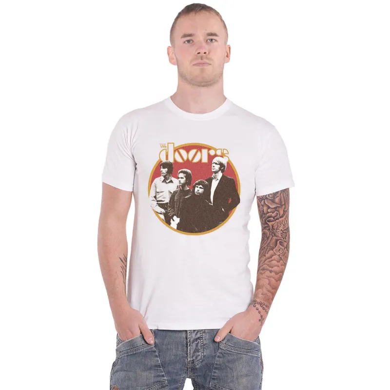 The Doors Retro Circle Band Logo T Shirt sold by Paradiso Clothing