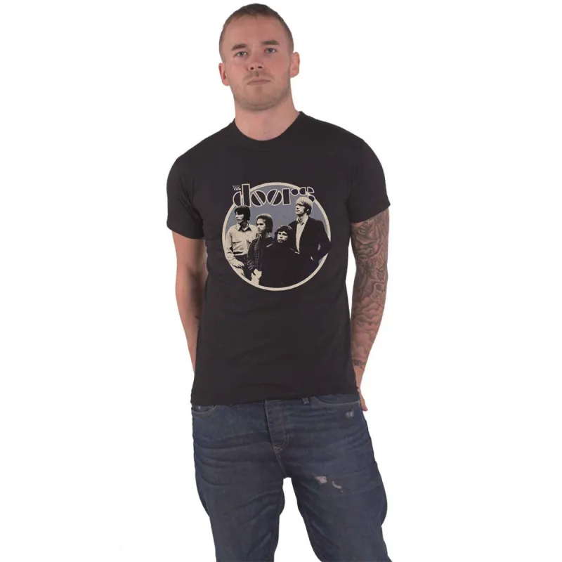 The Doors Retro Circle Band Logo T Shirt sold by Paradiso Clothing