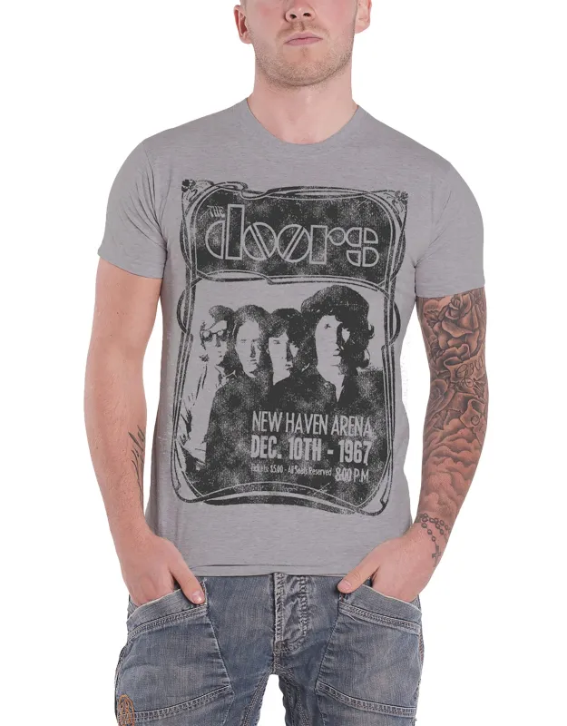 The Doors New Haven Arena 1967 Flyer T Shirt sold by Paradiso Clothing