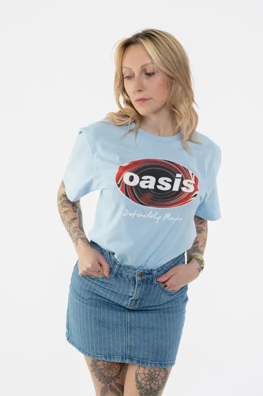 Oasis Definitely Maybe Union Jack Oval T Shirt made by Oasis