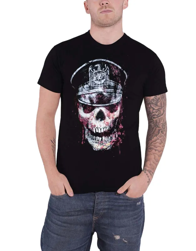Slayer Skull Hat T Shirt sold by Paradiso Clothing