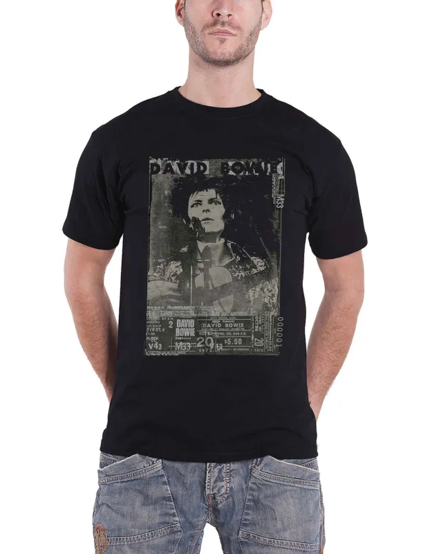 David Bowie Ziggy Stardust Live Profile T Shirt sold by Paradiso Clothing