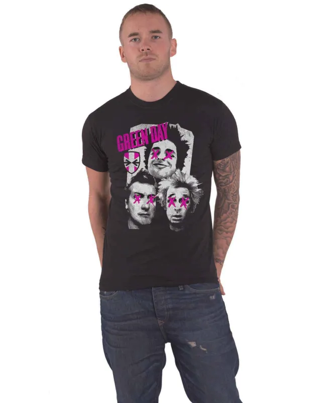 Green Day Uno Dos Tre Patchwork T Shirt made by Green Day