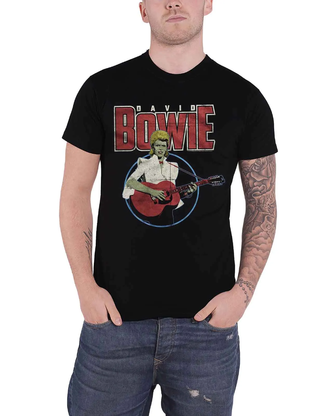 David Bowie Acoustic Bootleg T Shirt sold by Paradiso Clothing