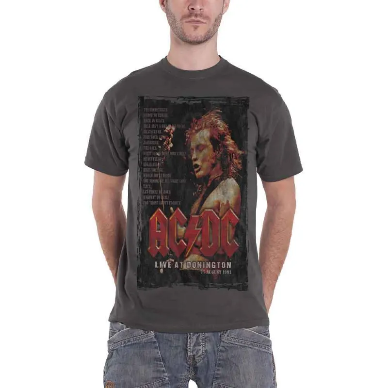 AC/DC Live at Donington Set 1991 T Shirt sold by Paradiso Clothing