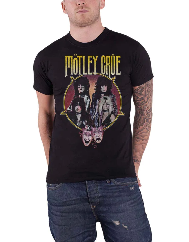 Motley Crue Theatre of Pain Pentagram T Shirt sold by Paradiso Clothing