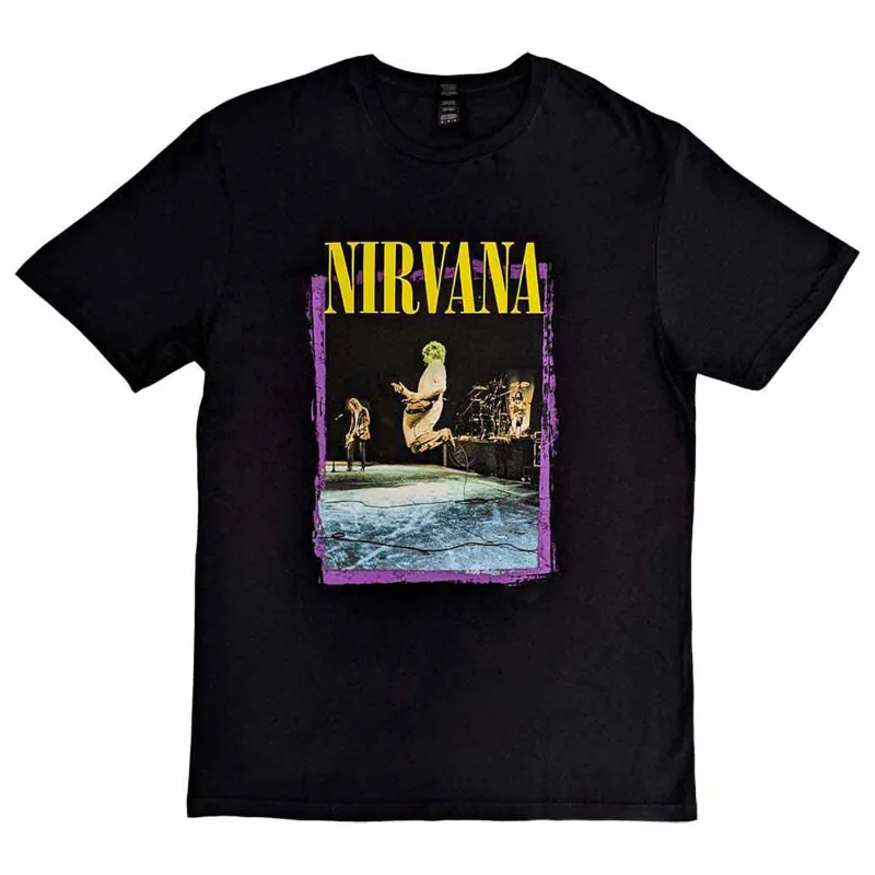 Nirvana Stage Jump T Shirt sold by Paradiso Clothing