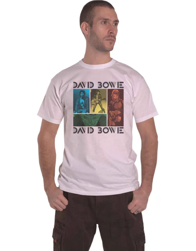 David Bowie Mick Rock Photo Collage T Shirt sold by Paradiso Clothing