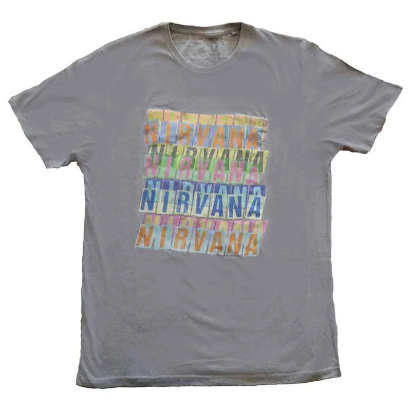 Nirvana Repeat Band Logo T Shirt sold by Paradiso Clothing